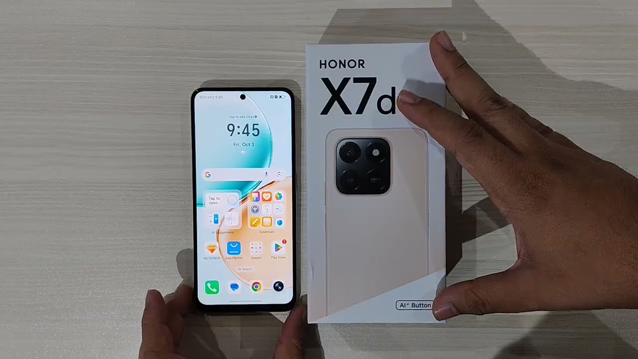 Распаковка HONOR X7d с всесторонней водостойкостью.