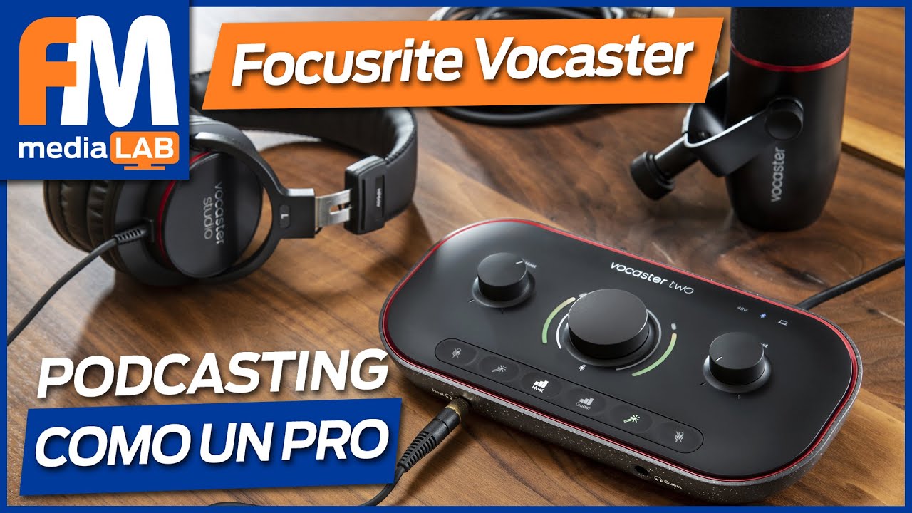Focusrite VOCASTER -&iexcl;PODCASTING como un PRO!