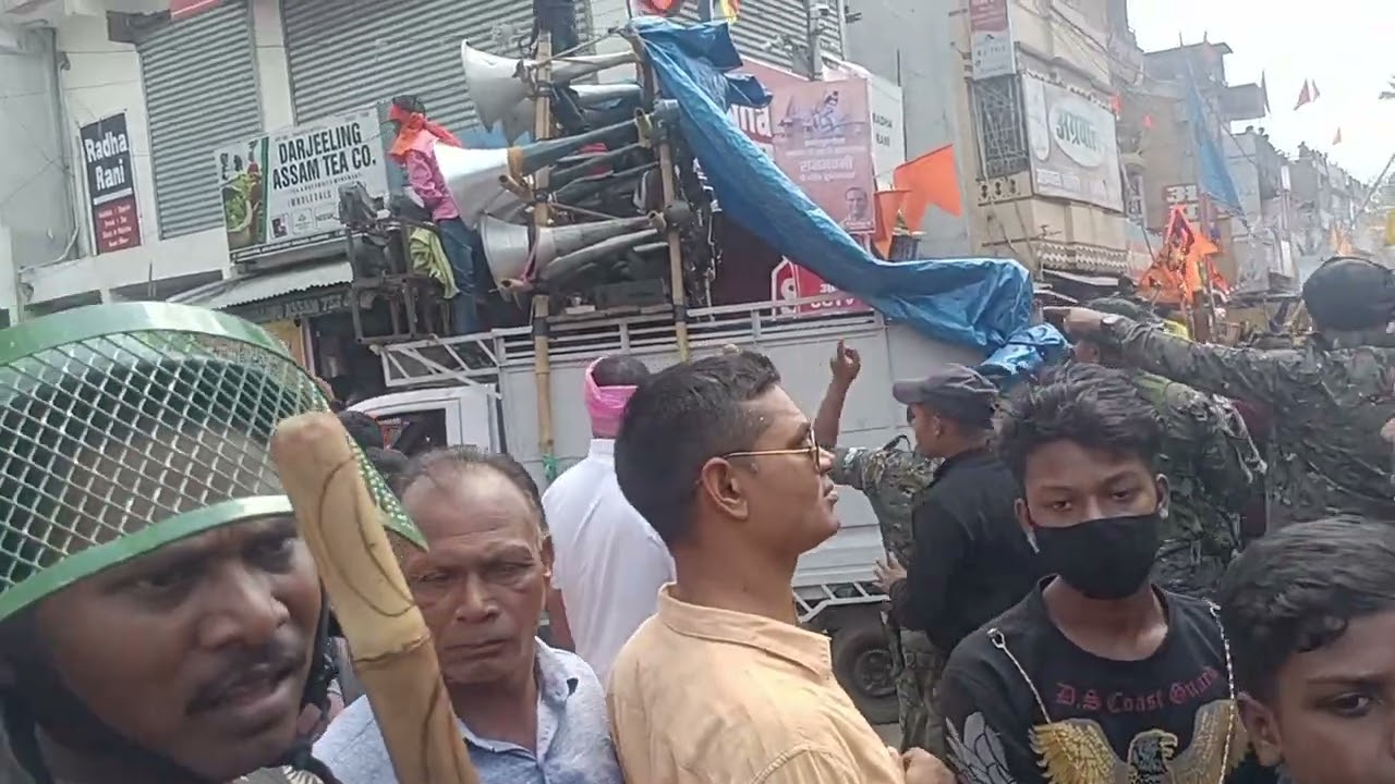 jhanda chowk Hazaribagh ll                        Hazaribagh jhanda chowk Ramnavami Juloos ll