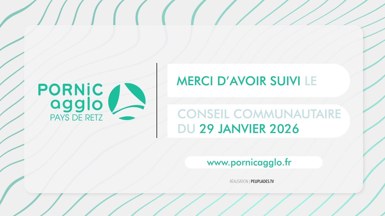 Conseil communautaire du jeudi 29 janvier 2026