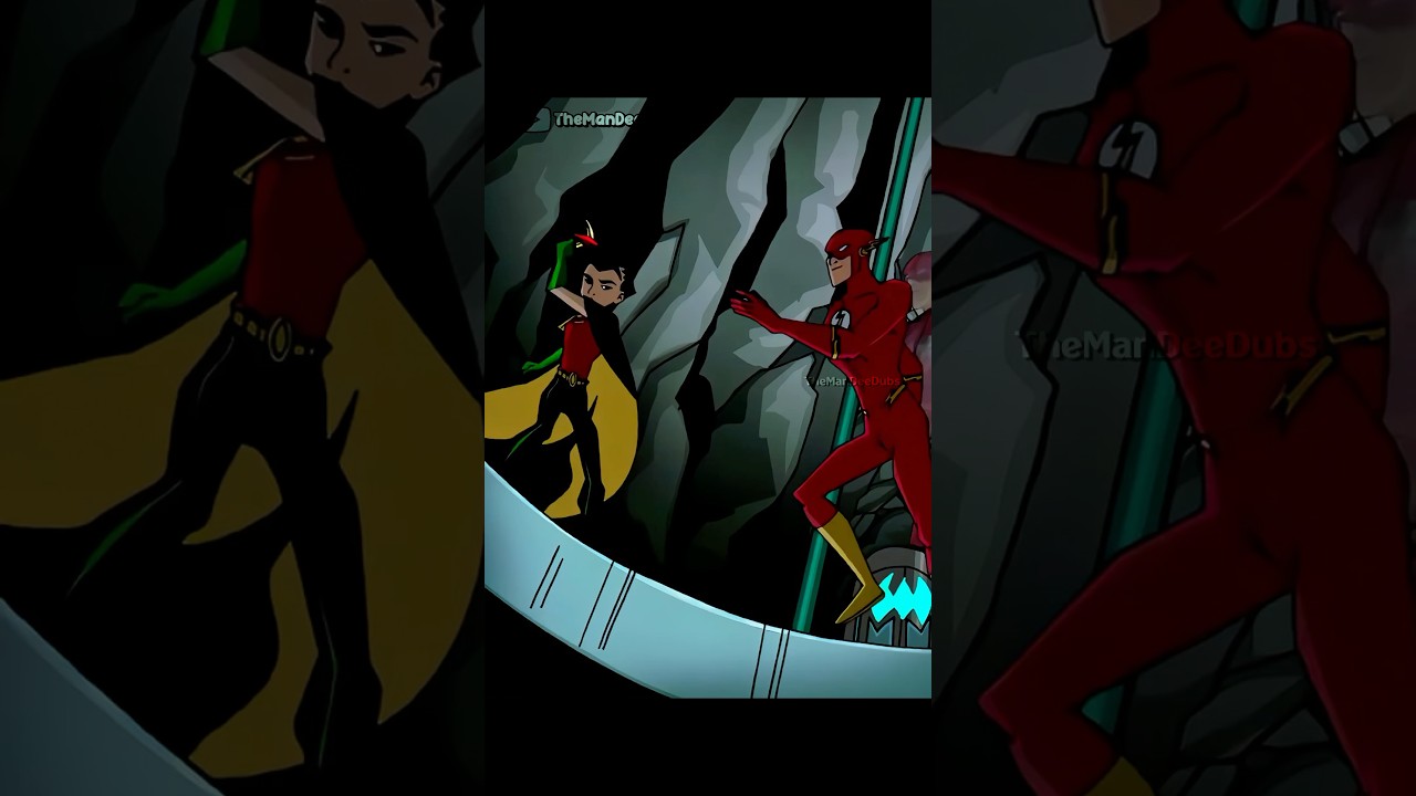 Robin&rsquo;s First Time Meeting Flash and Green Lantern | #youtubeshorts #explorepage #flash #batman #dc