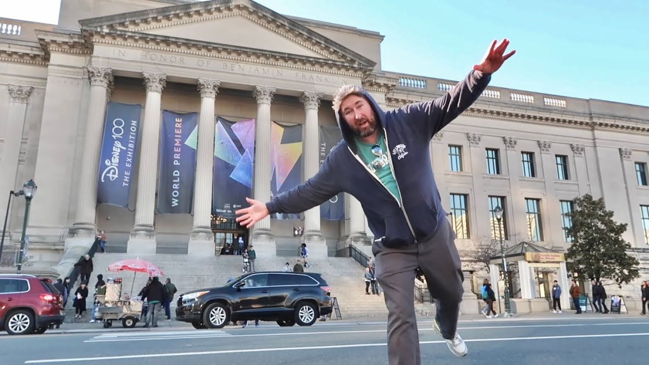 Opening Day of Disney 100 : The Exhibition at Franklin Institute Philadelphia - Cheesesteak Overload