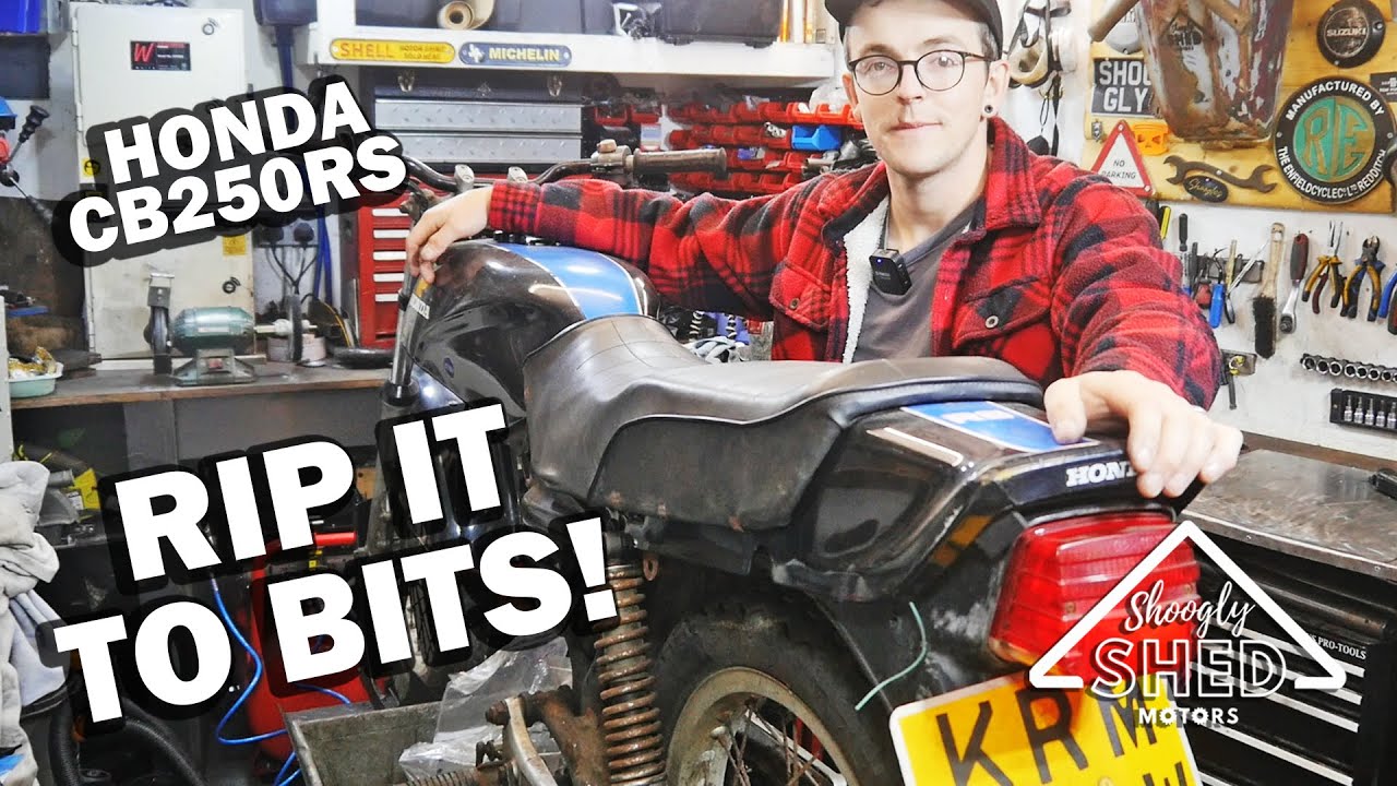 THE STRIP DOWN - Honda CB250RS Shoogly Shed Motors