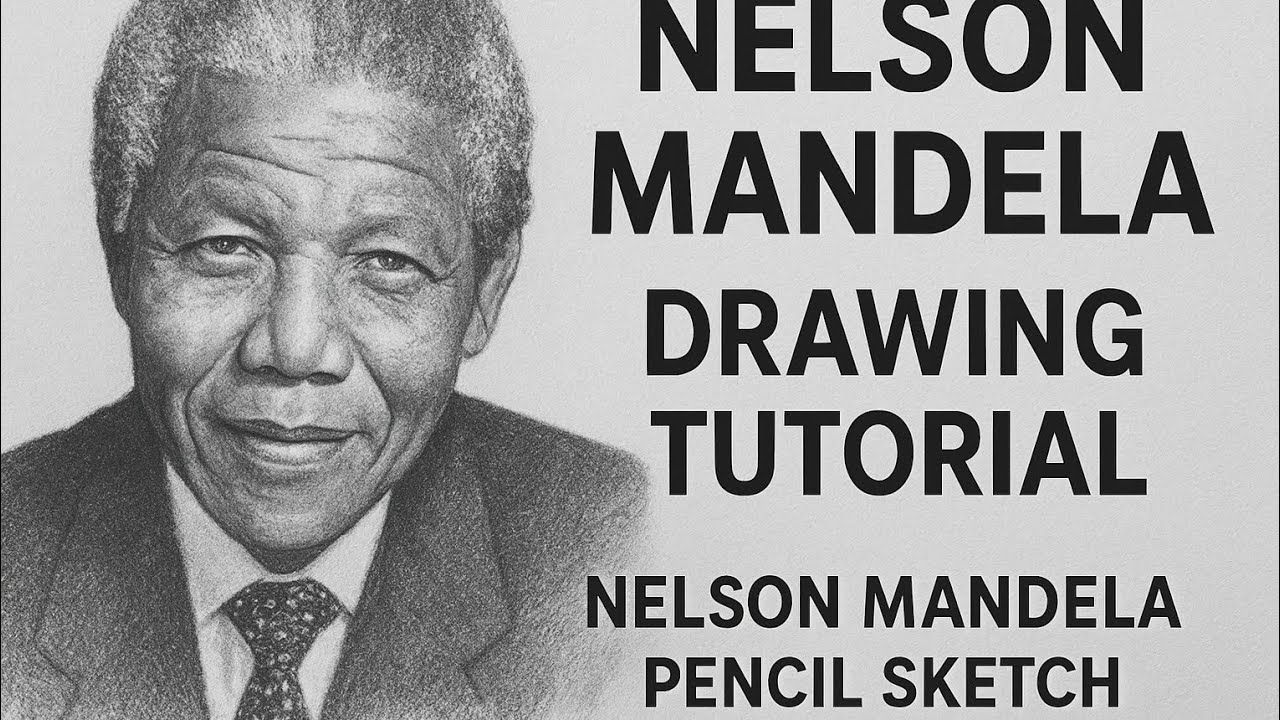 How to draw Nelson Mandela /Nelson Mandela  pencil sketch/Nelson Mandela drawing tutorial#drawing 