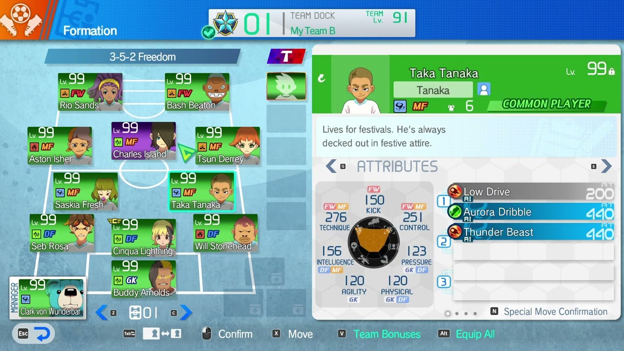 Inazuma Eleven Victory Road Tool Character Editor