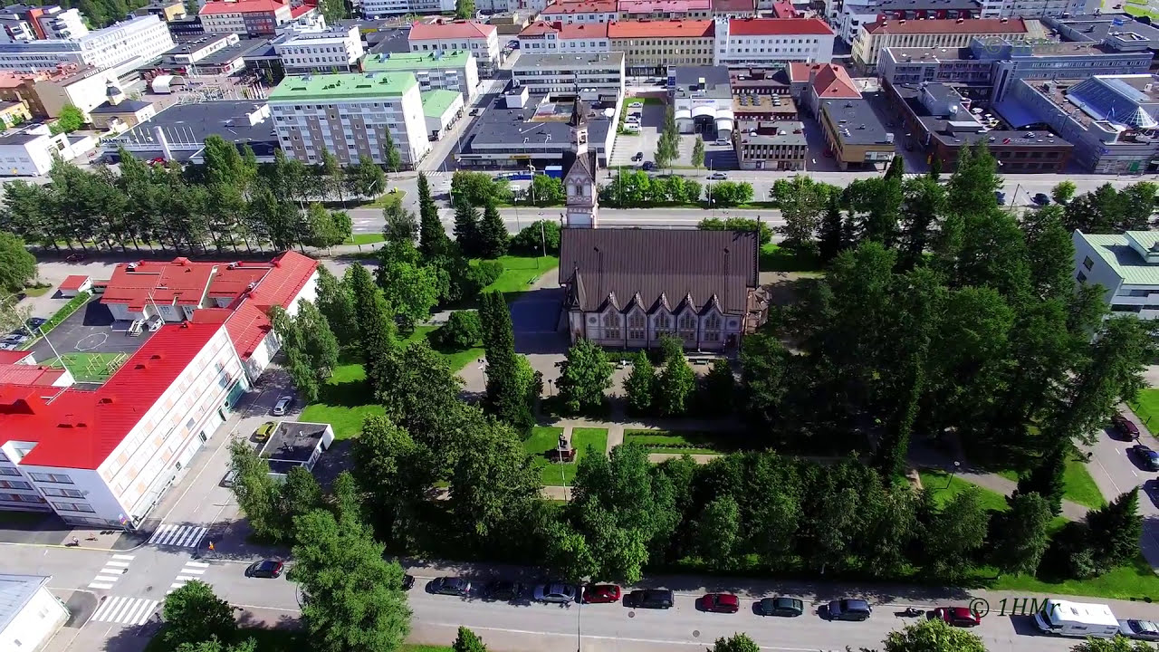 Kajaani 4K  aerial scenery - Finland from air