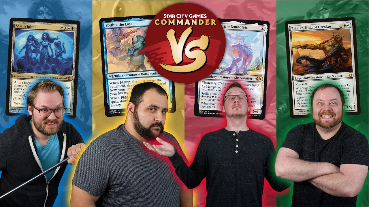 Commander VS #220: Sen Triplets VS Fblthp VS Morophon VS Brimaz (Full Episode) | MTG Gameplay