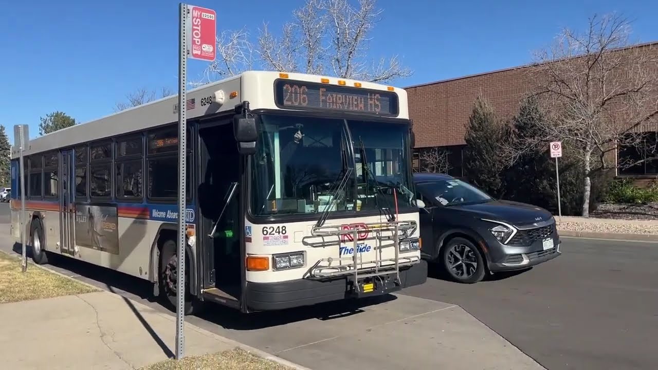 Denver RTD 206 Bus || Conestoga St & Arapahoe Ave - Greenbriar Blvd & Gillaspie Dr - Full Ride!