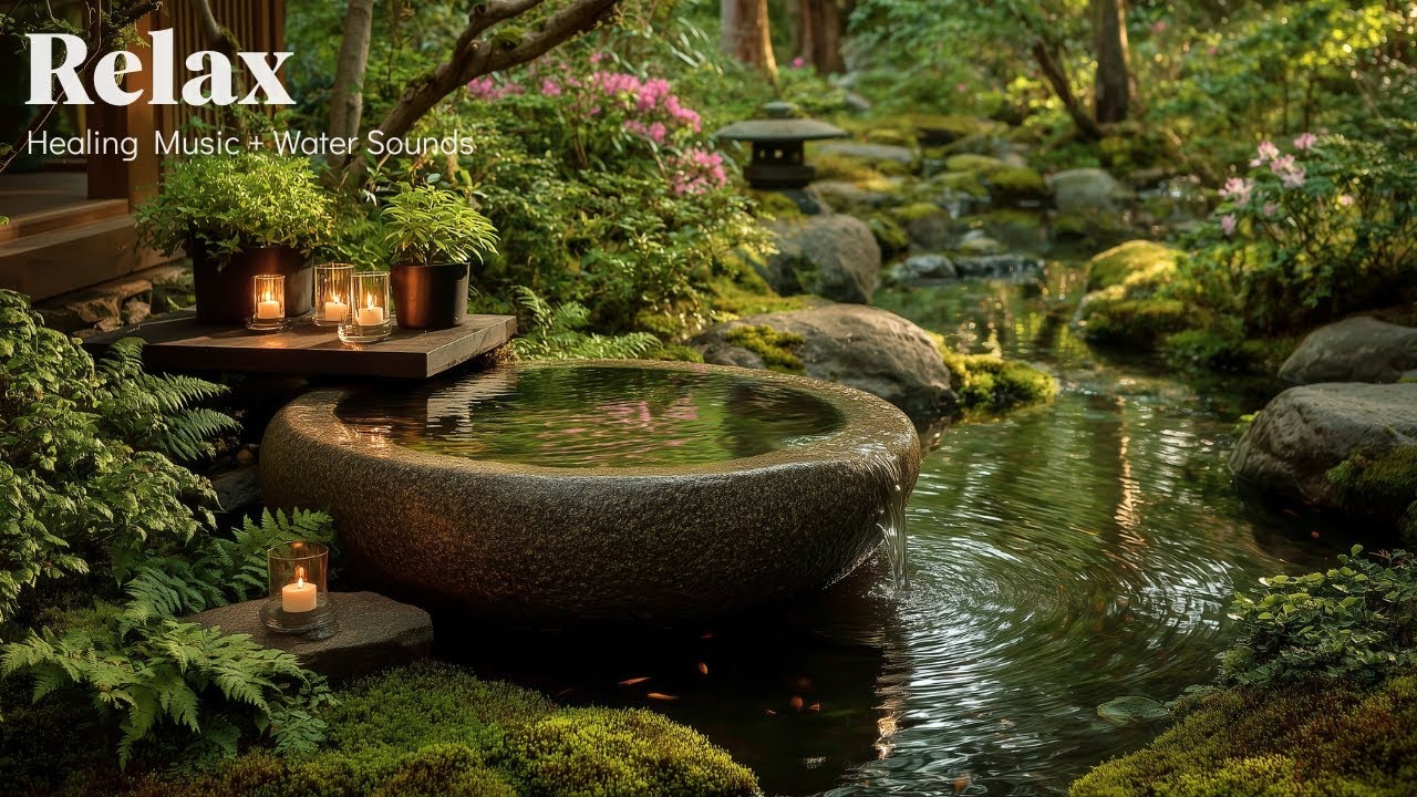 Relaxing Music Relieves Stress & Anxiety 🌿 Healing Piano with Gentle Water Flow