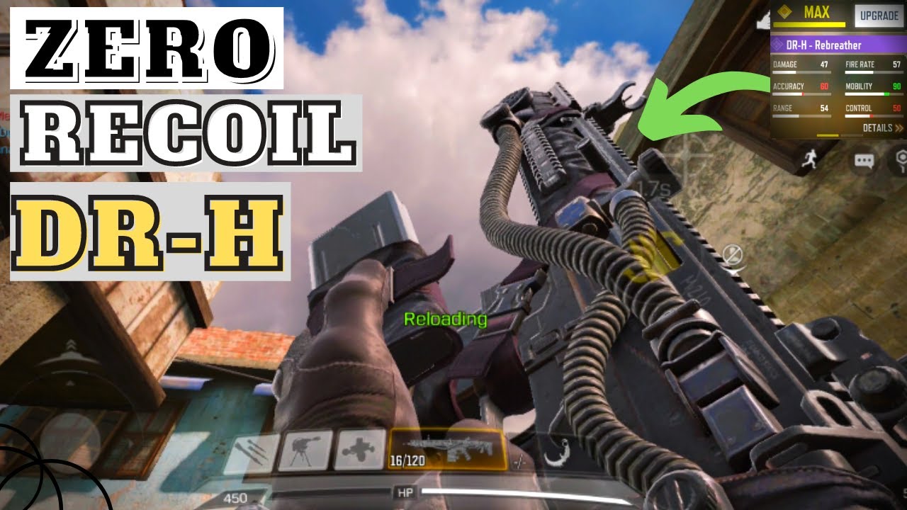 DRH Gunsmith Attachments With No Recoil in Season 5 | Zero Recoil + Fast ADS DRH Loadout!!
