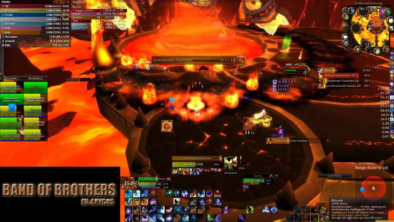 Band of Brothers VS Ragnaros 10 nh