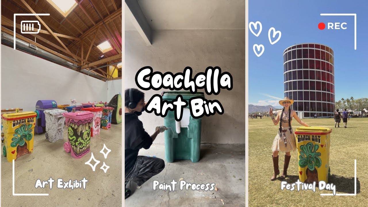 Coachella Vlog ✧ Art Process ✦ Festival Art ✻
