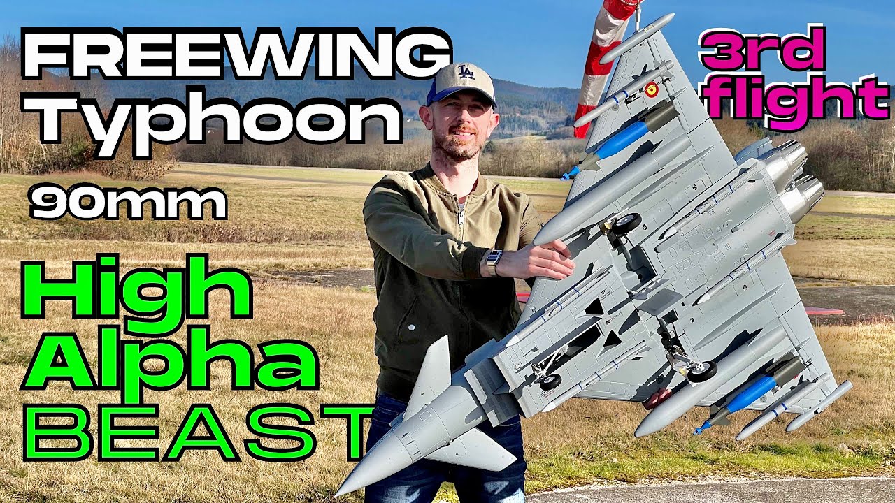 HIGH ALPHA BEAST (3rd flight) • NEW Freewing Eurofighter Typhoon 90mm • (English/Français 4K)