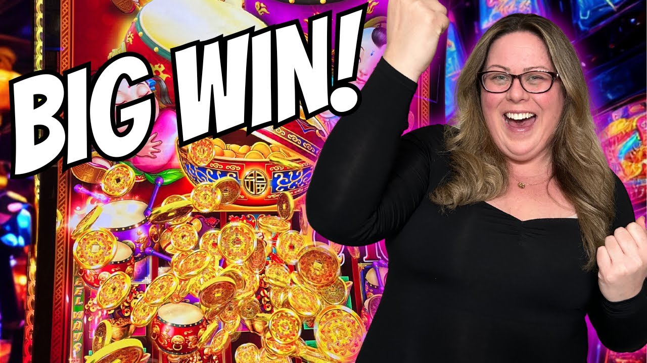 My BIGGEST WIN Ever on Dancing Drums Tower in Las Vegas!
