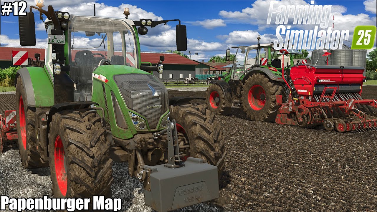BUYING 40 COWS&PIGS, SPREADING LIME, HARROWING and SOWING WHEAT│Papenburger Map│FS 25│12