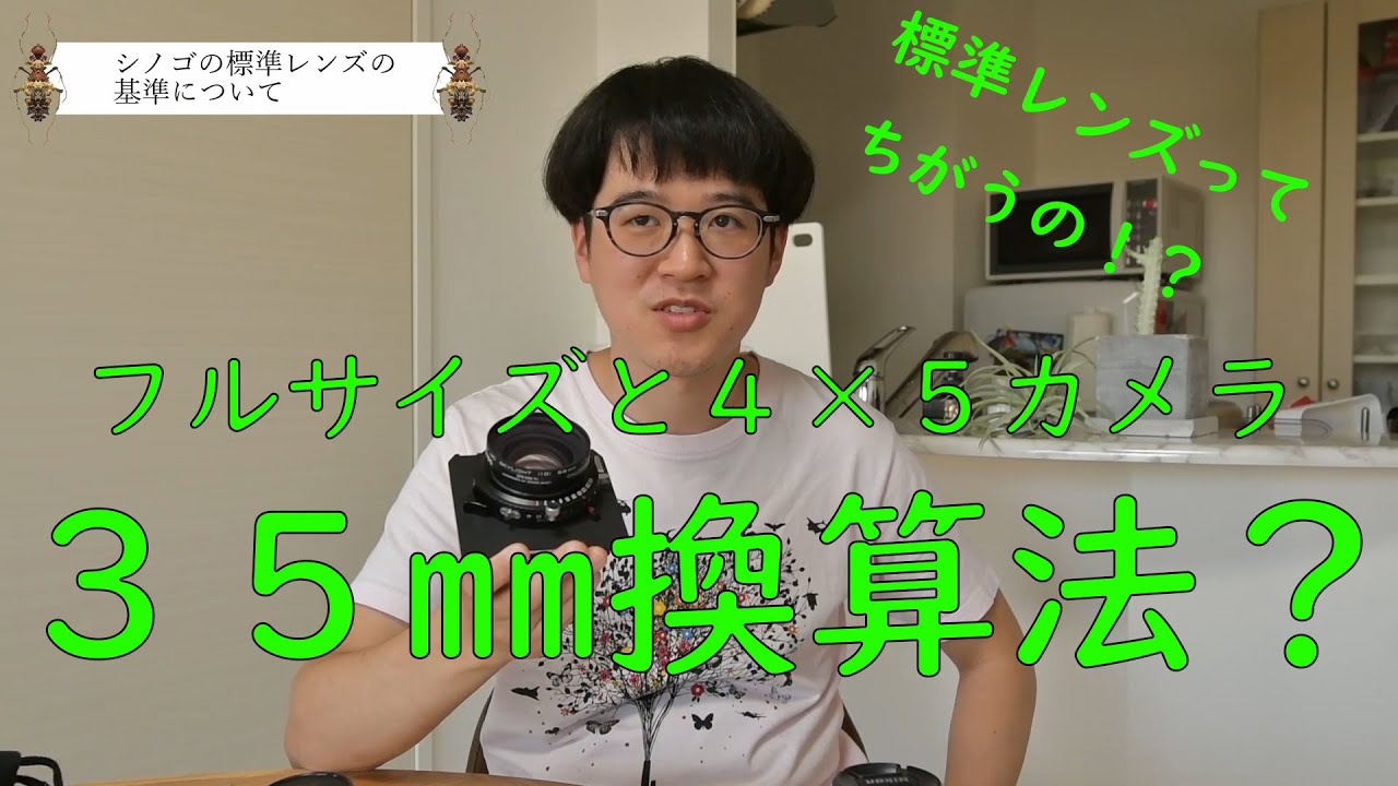 シノゴで35mm換算できるようになるよ！（めっちゃうまく説明できたから見て！）大判カメラ