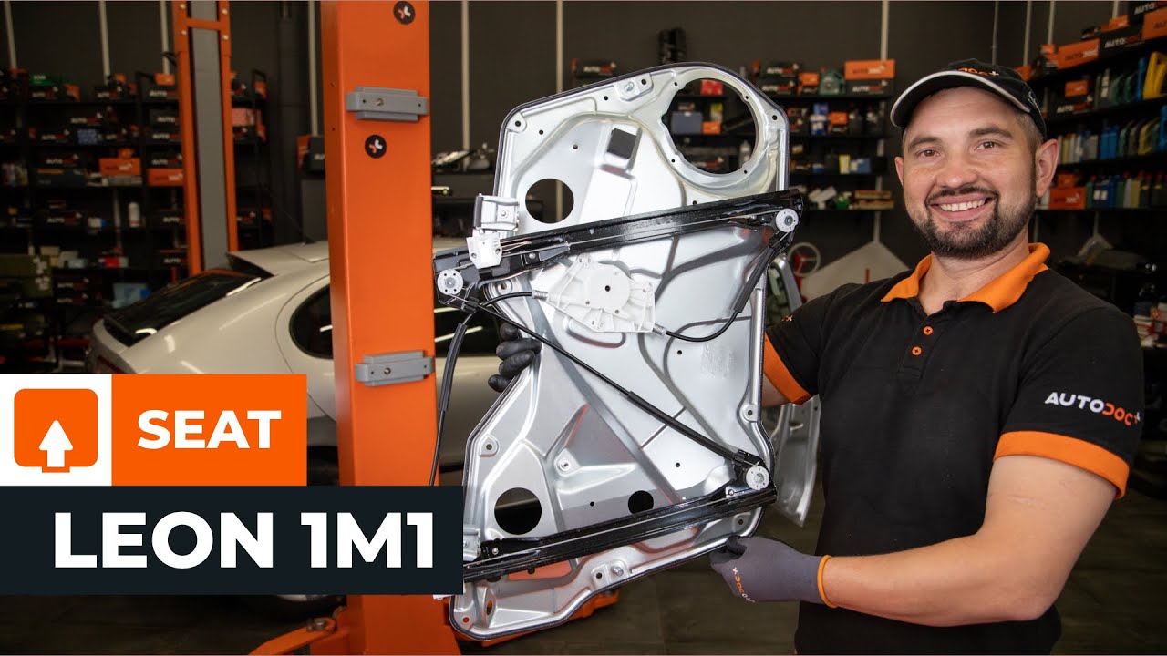 Jak wymienić mechanizm podnoszenia szyby SEAT LEON 1M1 [PORADNIK AUTODOC]