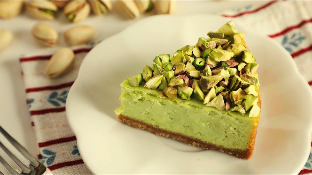 [簡易食譜] 濃厚開心果芝士蛋糕 | Creamy & Rich Pistachio Cheesecake Recipe | Gâteau au fromage