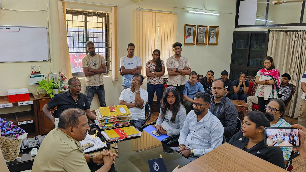 COLVA PEOPLE ALONG WITH ACTIVISTS MET SOUTH GOA SP At MARGAO POLICE STATION