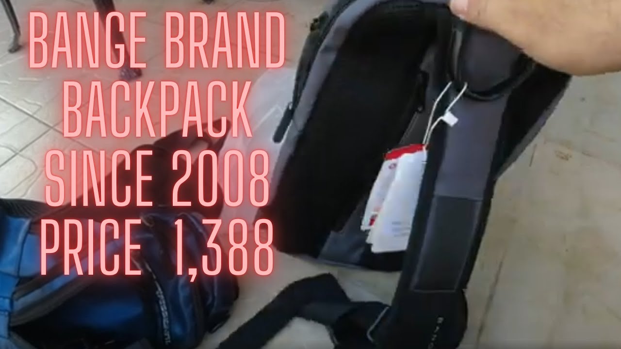 bange brand model 7082 backpack usb waterproof sling bag review