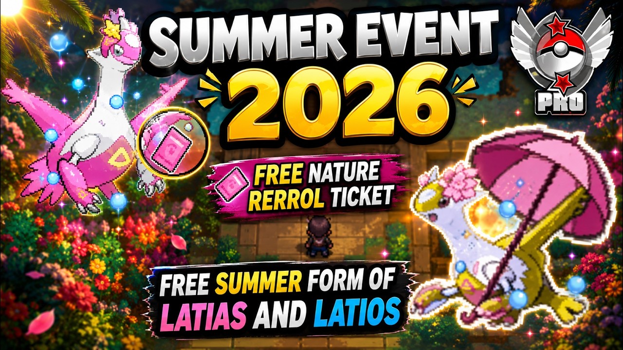 SUMMER EVENT 2026| FREE NATURE RR TICKET & LATIAS & LATIOS SUMMER FORM |  POKEMON REVOLUTION ONLINE