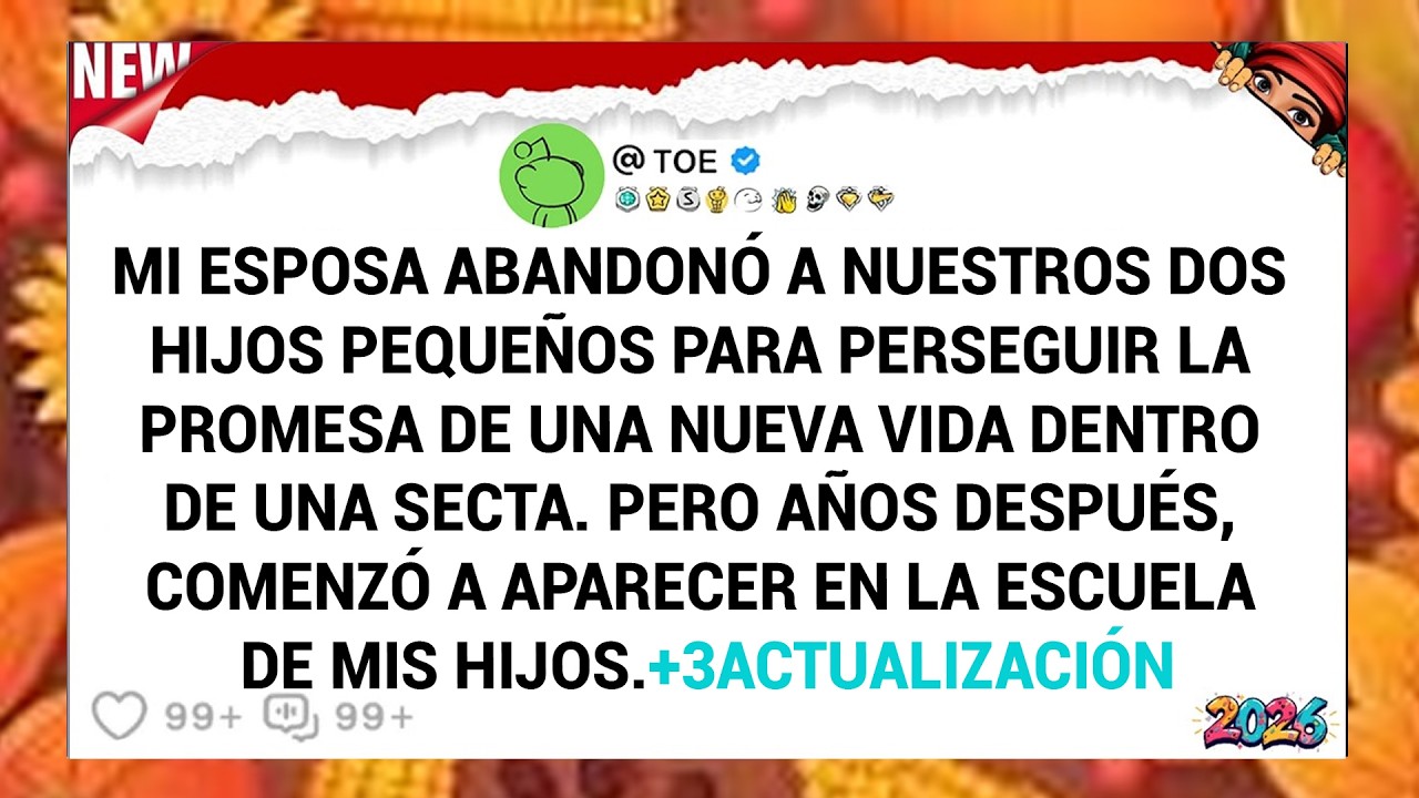 Mi esposa abandonó a nuestros dos hijos pequeños para perseguir la promesa de una nueva vida....