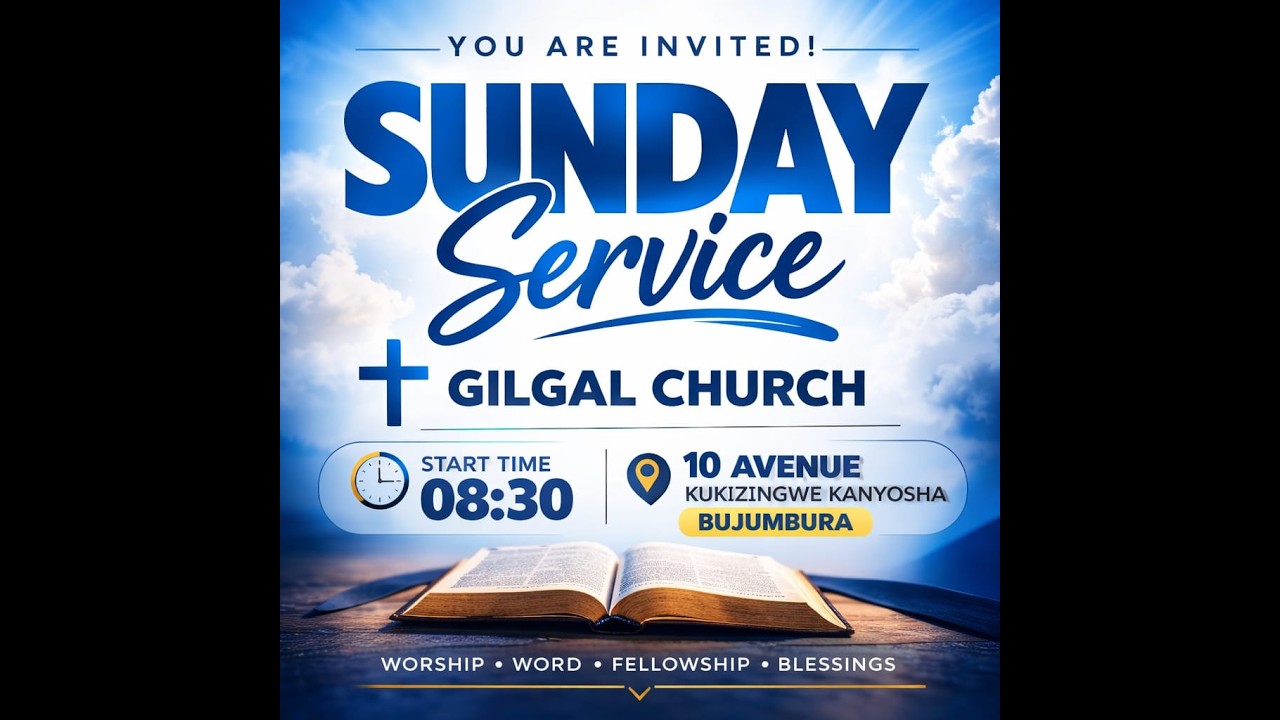 SUNDAY SERVICE GILGAL CHURCH 15 MARCH 2026
