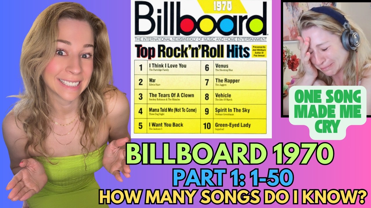 You won't believe HOW MANY Songs I knew! - BILLBOARD TOP 100 SONGS of 1970 - Reaction Video PART 1