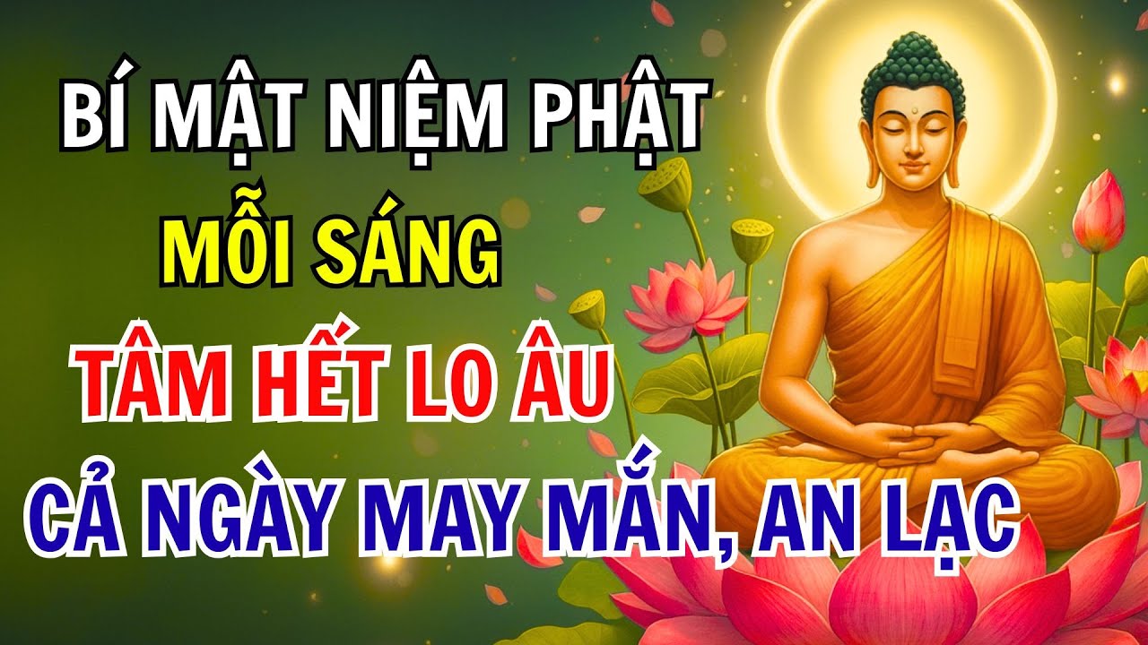 PHẬT DẠY: BÍ MẬT NIỆM PHẬT MỖI SÁNG KHI THỨC DẬY, TÂM HẾT LO ÂU, CẢ NGÀY MAY MẮN, AN LẠC