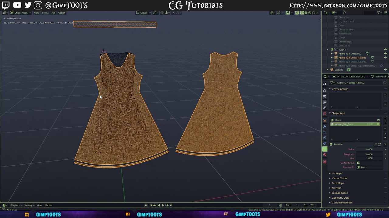 Marvelous Designer to #Blender 2.8 retopology workflow tutorial