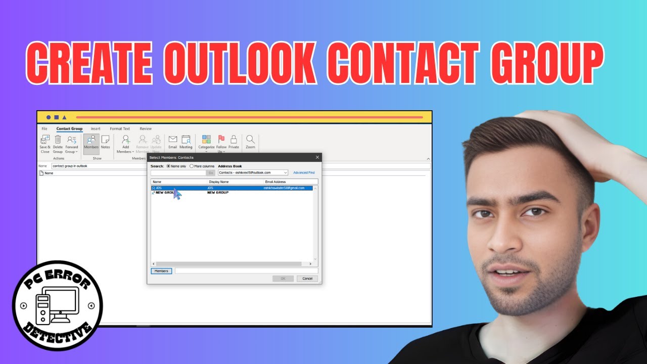 How to Create a Contact Group in Outlook