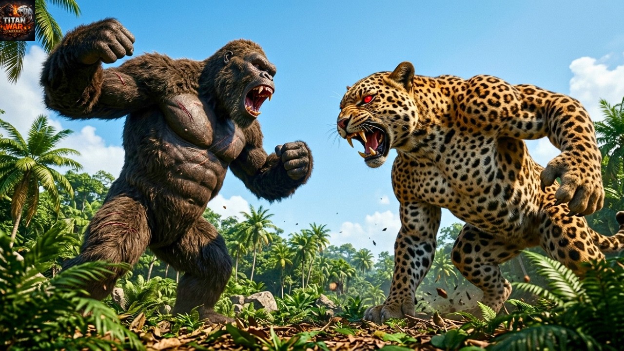 King Kong & Godzilla vs.Mutant Leopard | The Jungle Faces Extinction | King Kong Movie