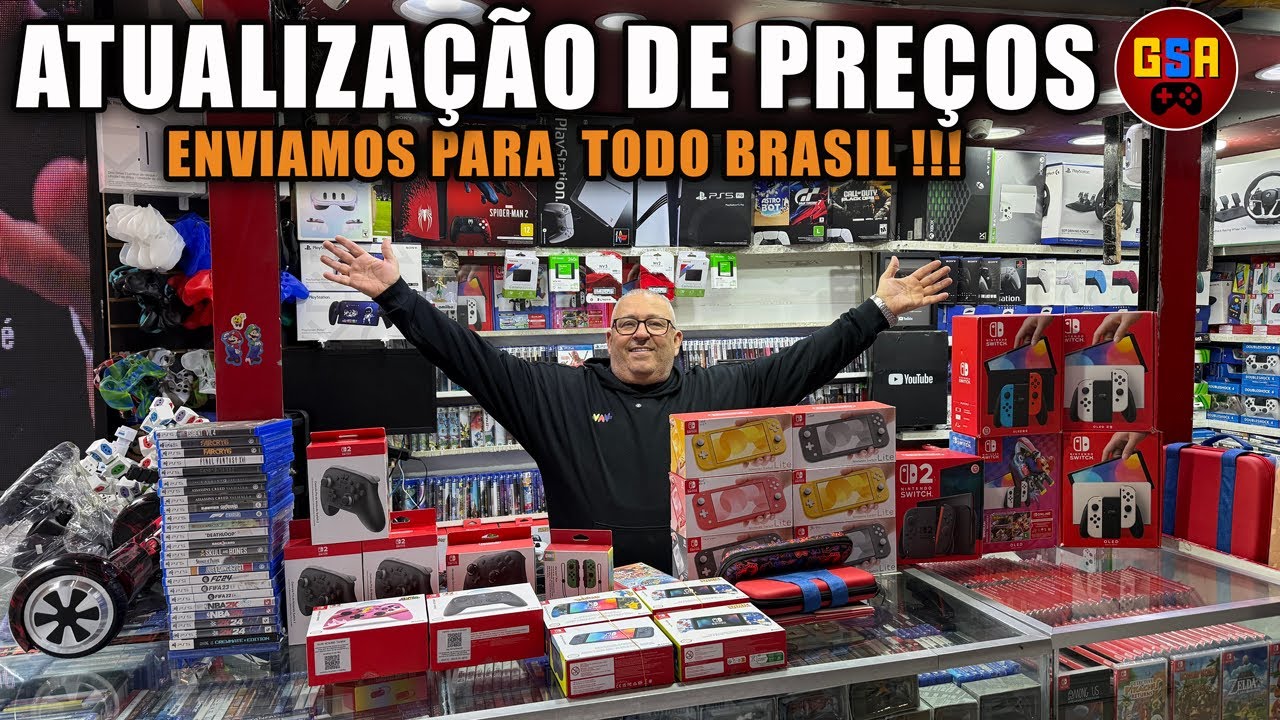 ATUALIZAÇÃO DE PREÇOS!!! ENVIAMOS PARA TODO BRASIL - GSA GAMES