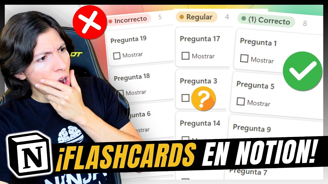 📈 Cómo Crear Flashcards en Notion para Estudiar (Método Súper Efectivo)