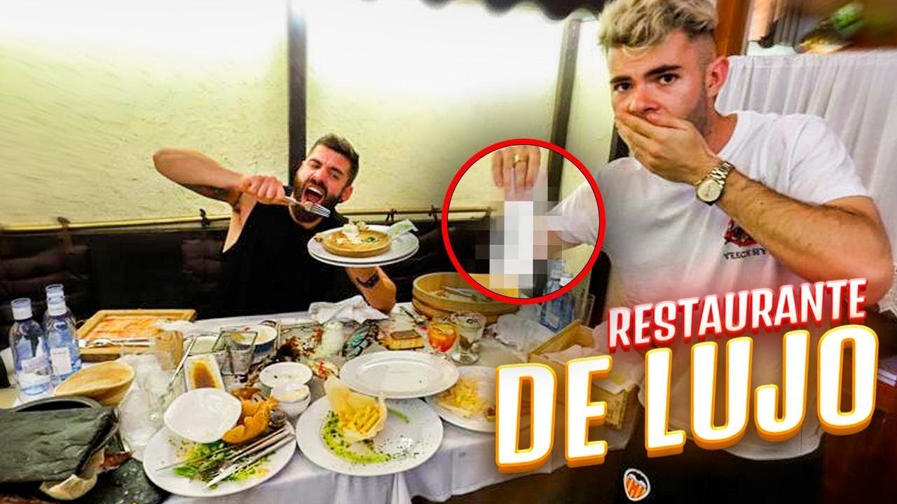 CUANTO CUESTA INVITAR A COMER A ESTTIK A UN RESTAURANTE DE LUJO *RETO DE COMIDA* [Salva]
