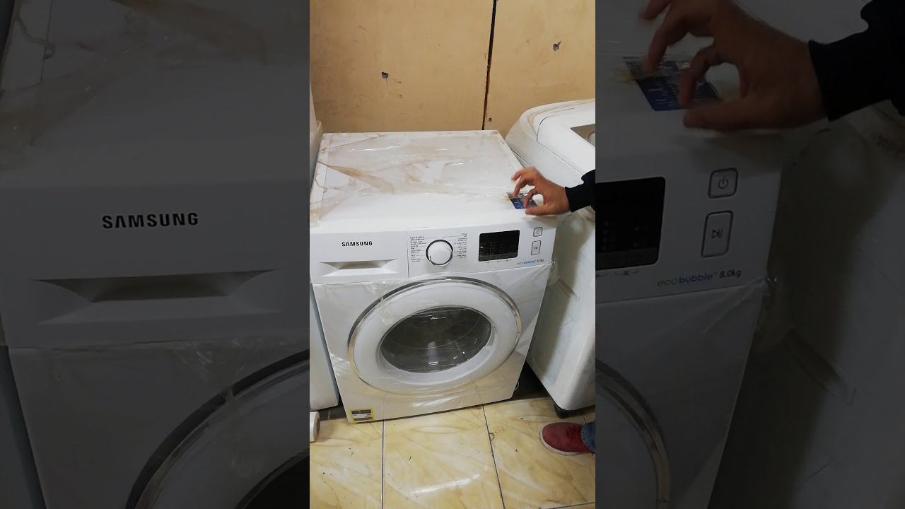 طريقه تشغيل و شرح كامل لغسالة سامسونج ٨ ك samswng