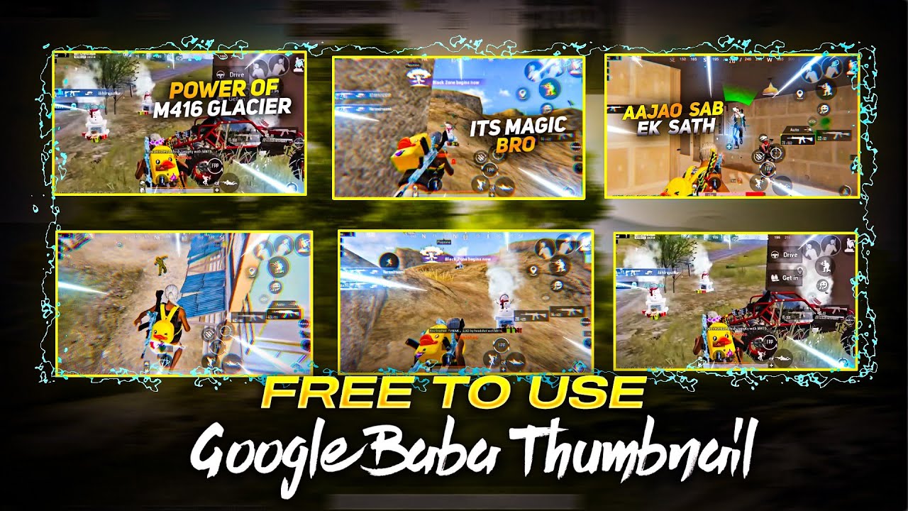 [ Free To Use ] Google Baba Gaming Thumbnail 🥰 || BGMI Free Thumbnail 🔥|| #googlebabagaming
