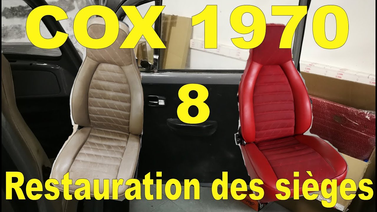 Changement de Couleurs de sièges - cuirs et tissus - Restauration Cox 1970 - 8 - Tech - DIY Tuto