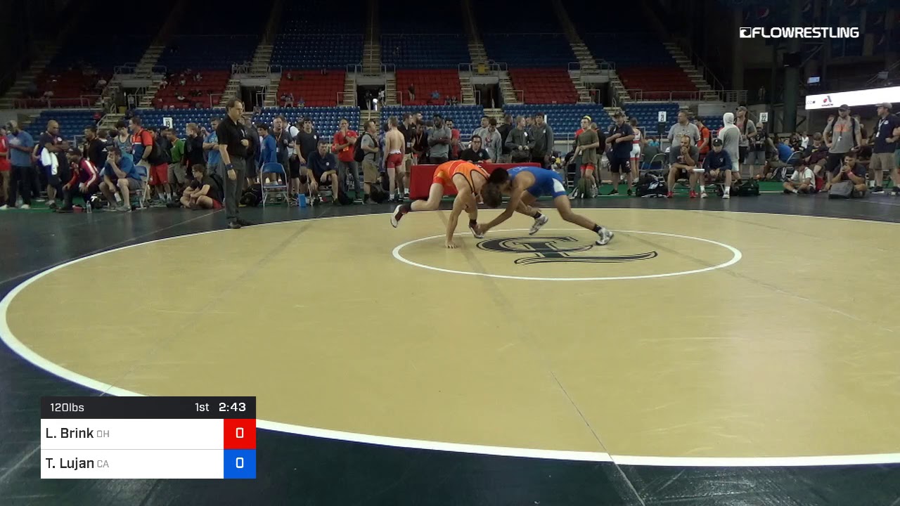 120 Lbs Cons 16 2 Lucian Brink Ohio Vs Tristan Lujan California
