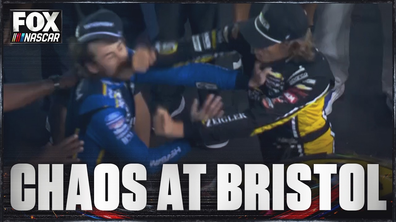 CHAOS AT BRISTOL 👀 Carson Hocevar & Ryan Blaney Clash After Joey Logano Wins