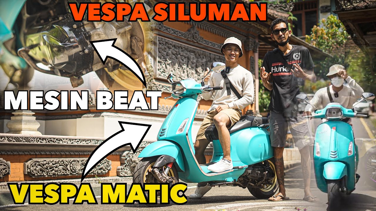 GUDANG FAKE VESPA BALI❓ MESIN BEAT  BODY VESPA ❗️❗️ GREBEK BENGKEL JIK KRIS BALI ❗️