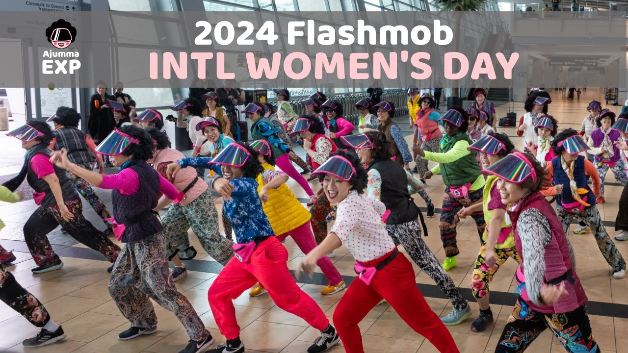 ⚡️BIGGEST BADDEST FLASHMOB ⚡️ #womenshistorymonth #flashmobs #ajummaexp