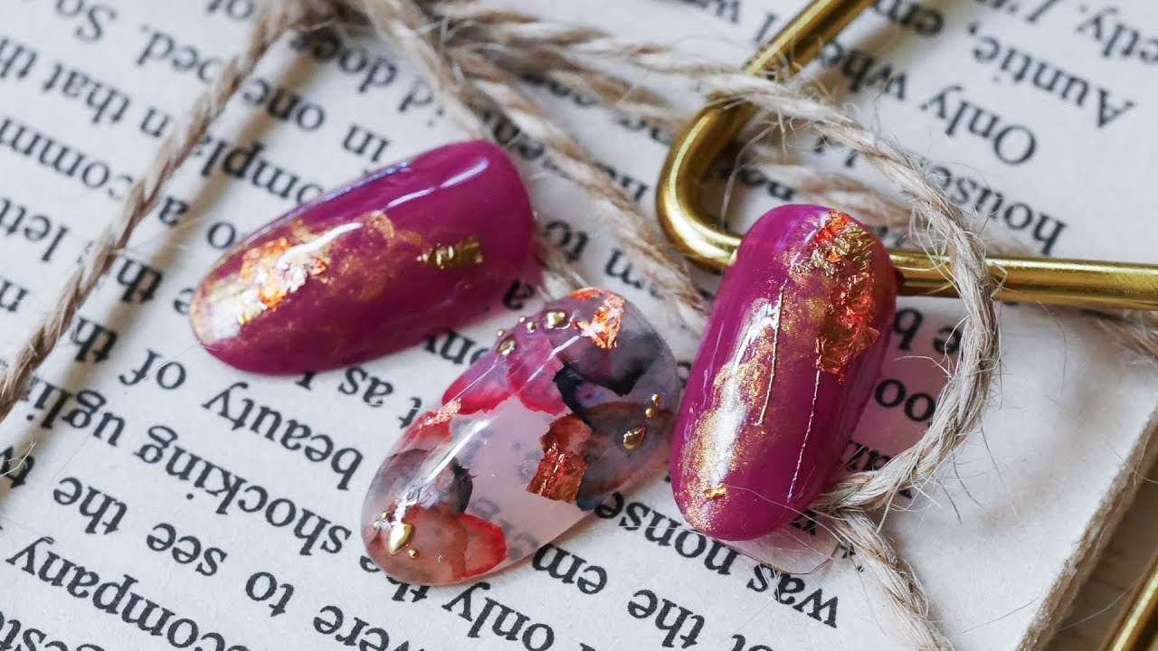 俄羅斯白夜塊狀水彩暈染-乾燥花卉美甲造型~ginanail | 同央美術社|Nailart|ネイル|네일