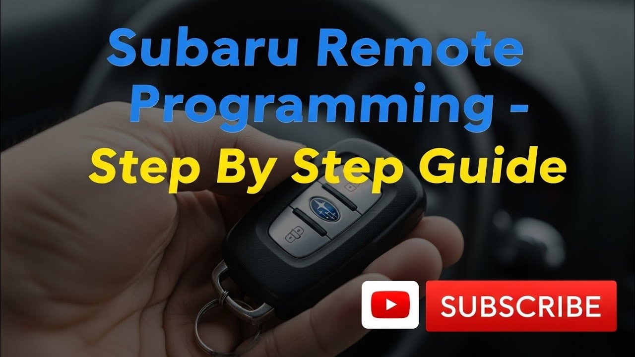 Программирование пульта дистанционного управления Subaru — пошаговое руководство