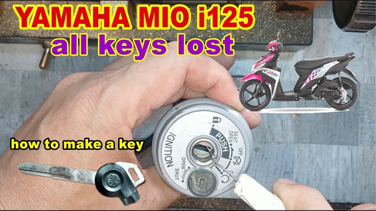 YAMAHA mio i125 ALL KEYS LOST SOLUTION