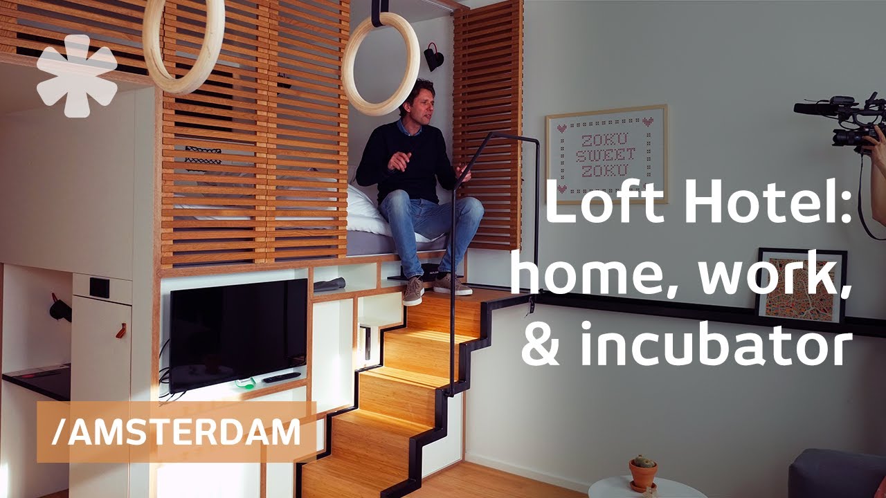 Amsterdam loft hotel softens line between home, work & incubator
