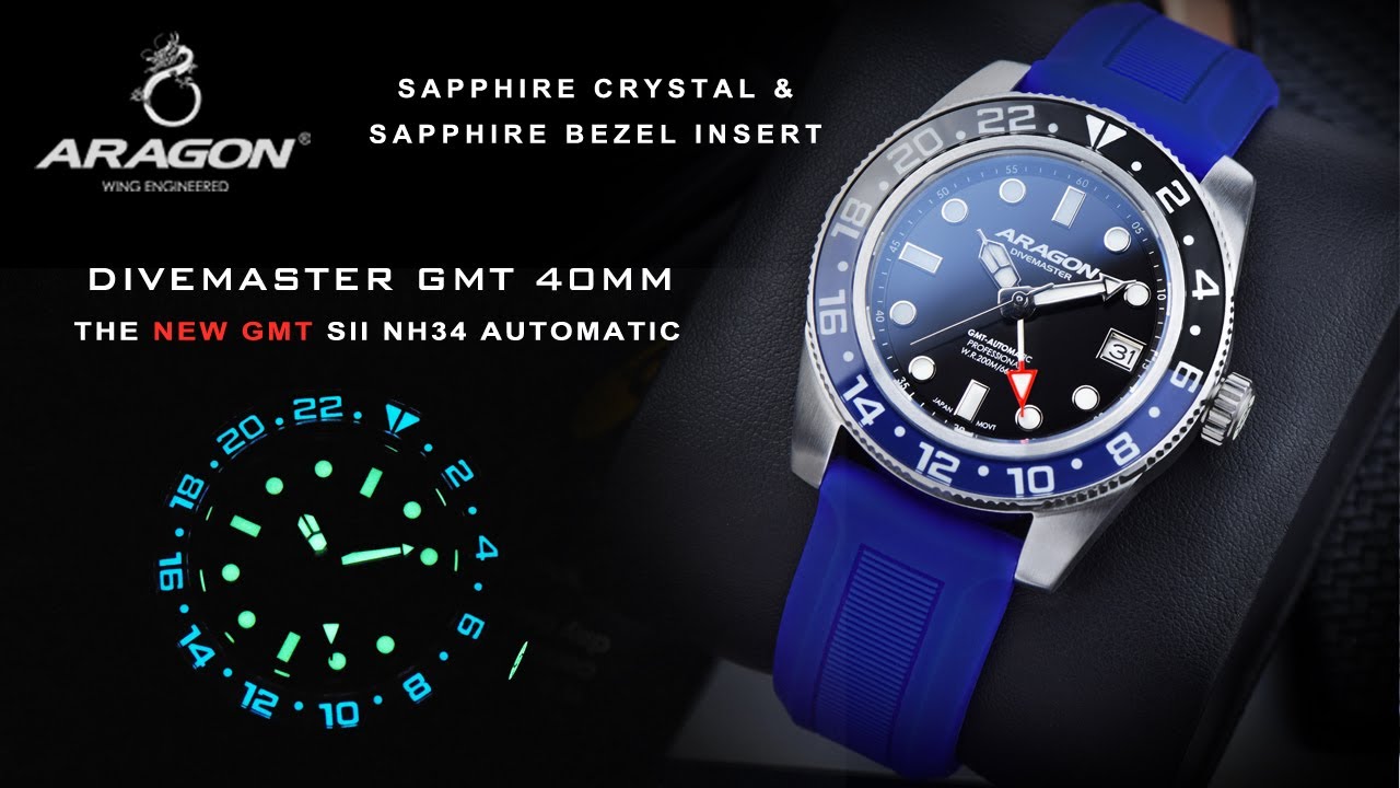 ARAGON&reg; Divemaster 40 GMT Automatic