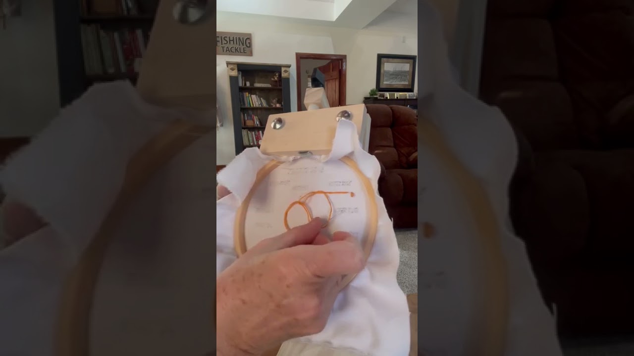 Tying off embroidery stitches