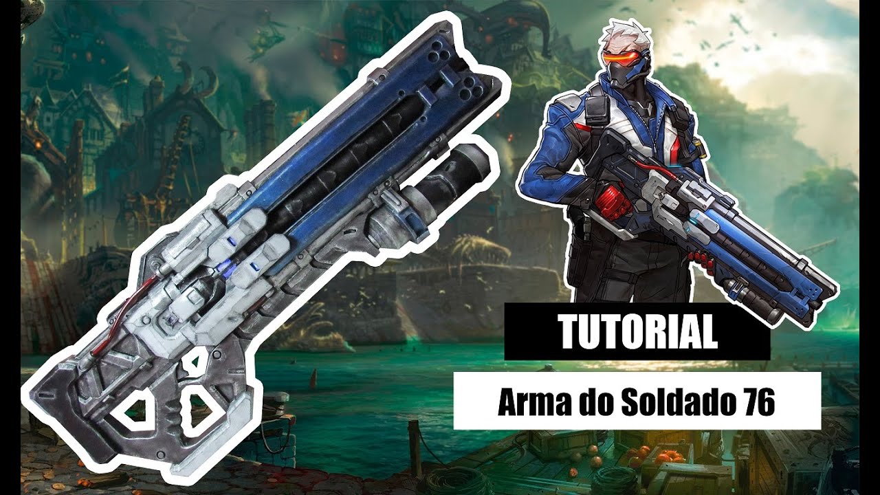 D.I.Y Como fazer a arma do Soldado 76 (Overwatch) - Kmaker Tutorial