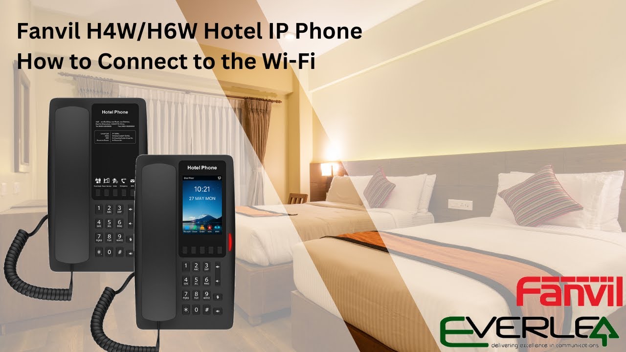 Fanvil New H4W/H6W Hotel IP Phone - How to Quickly Connect to the Wi-Fi